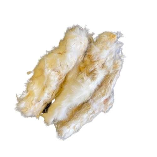 6 x 10cm Rabbit Skin with fur - Dudley's Natural Doggy Treats
