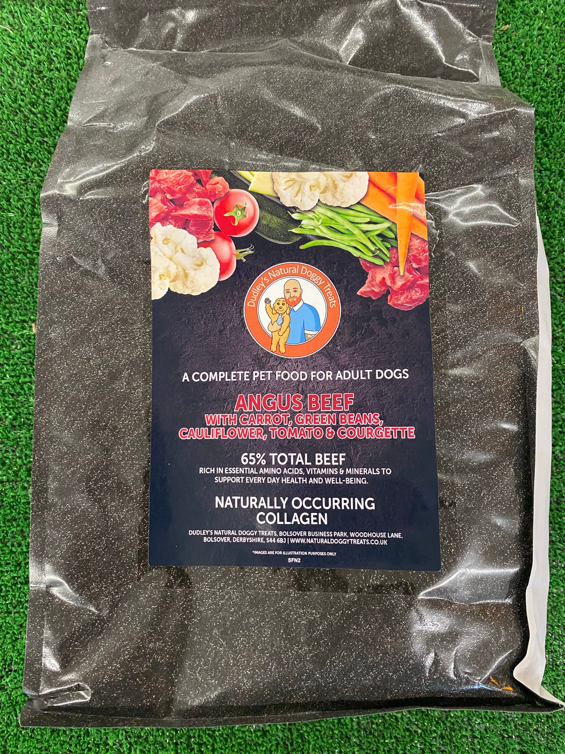 Superfood - Angus Beef with Carrot, Green Beans, Cauliflower, Tomato and Courgette - Dudley's Natural Doggy Treats