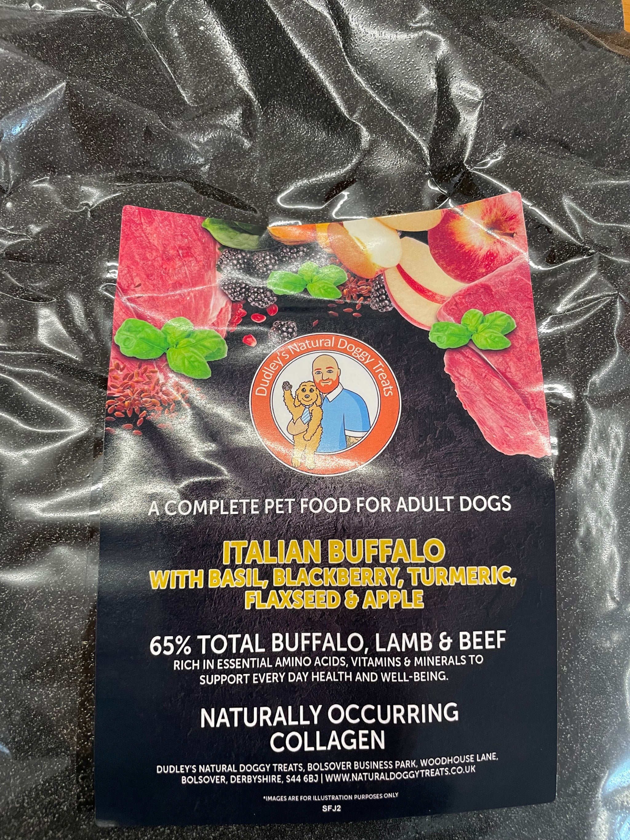 Superfood Italian Buffalo with Basil, blackberry, Turmeric, Flaxseed and apple